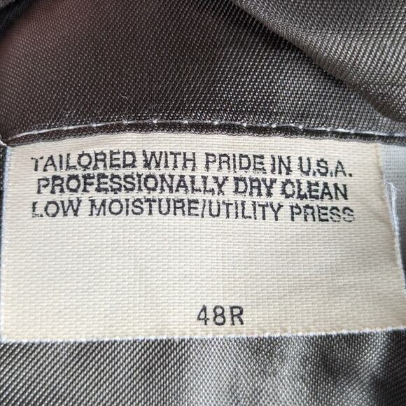 Southampton 48R Gray Herringbone Wool Blazer Sport Coat Made in USA George Deans - Picture 5 of 6